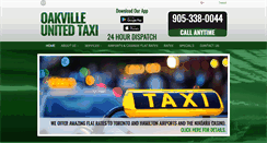 Desktop Screenshot of oakvilleunitedtaxi.com